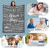 Throw Blanket for Women Men, Warm Hug Gratitude Sympathy Blanket